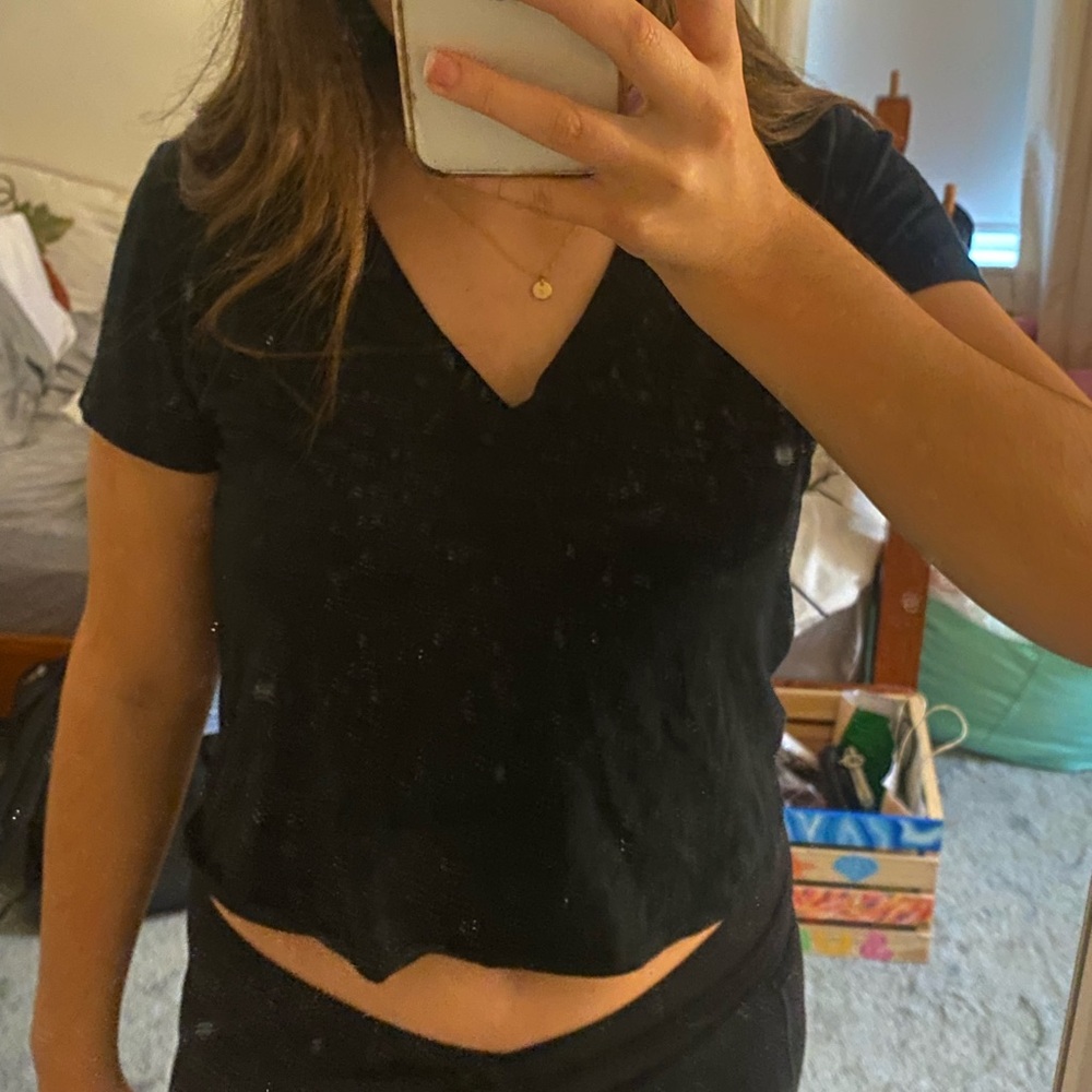 Target Black Crop Top